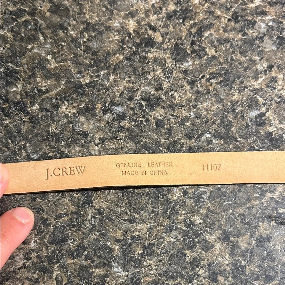 J. Crew Genuine Leather Rose Gold Belt - Picture 2 of 3